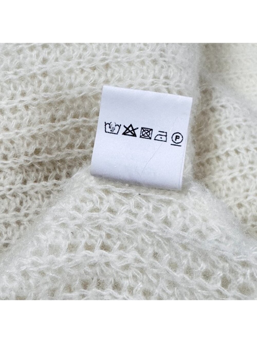 Oversized Alpaca Wool Blend Polo Sweater M Minimalist Boxy - Picture 8 of 11